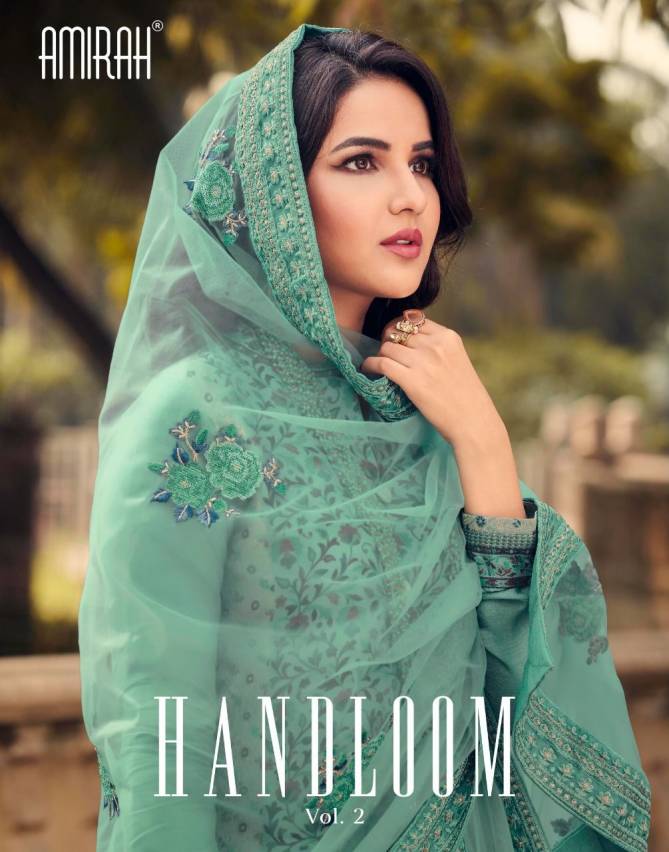 Amirah Handaloom 2 Heavy Festive Wear Wholesale Readymade Suits